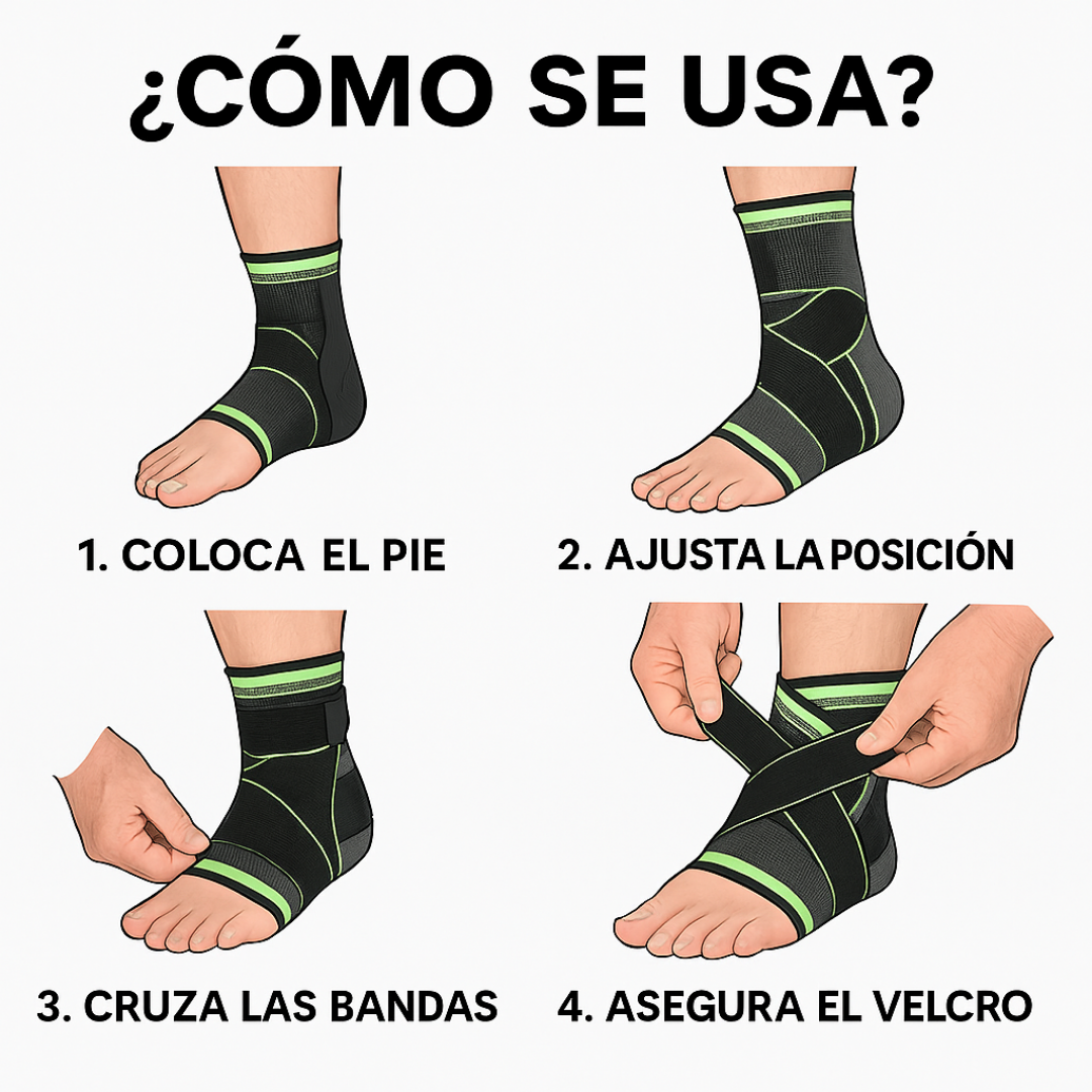 TOBILLERA DE COMPRESIÓN AJUSTABLE
