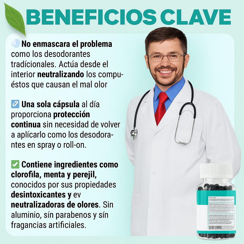 DEOS / Elimina mal olor - 30 Cápsulas