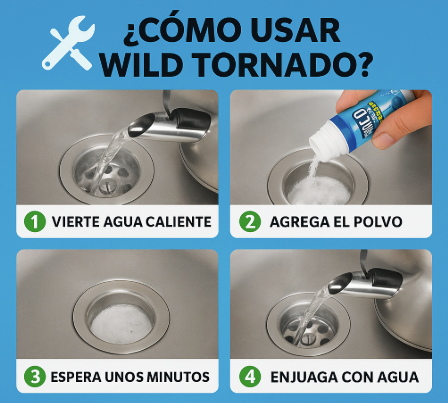 WILD TORNADO DESTAPADOR DE CAÑERÍAS