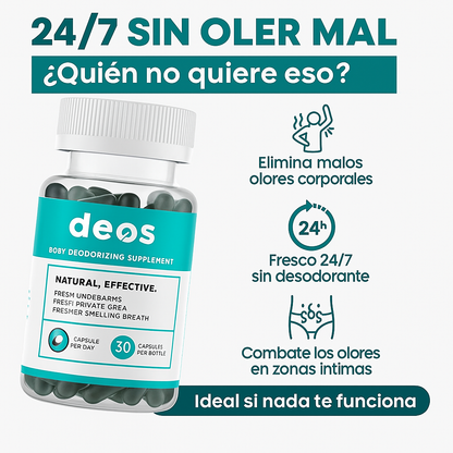 DEOS / Elimina mal olor - 30 Cápsulas