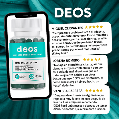 DEOS / Elimina mal olor - 30 Cápsulas